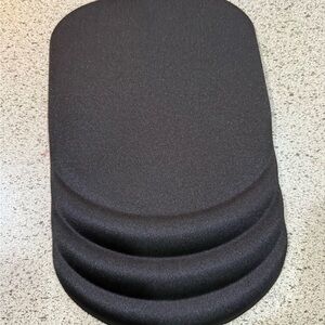 Black Ergonomic Mousepad with Memory Foam Wrist Rest Support - New